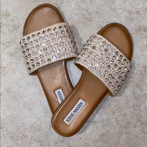 Steve Madden Rhinestone Slides
